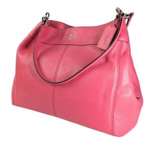 Coach Pink Leather Shoulder Bag